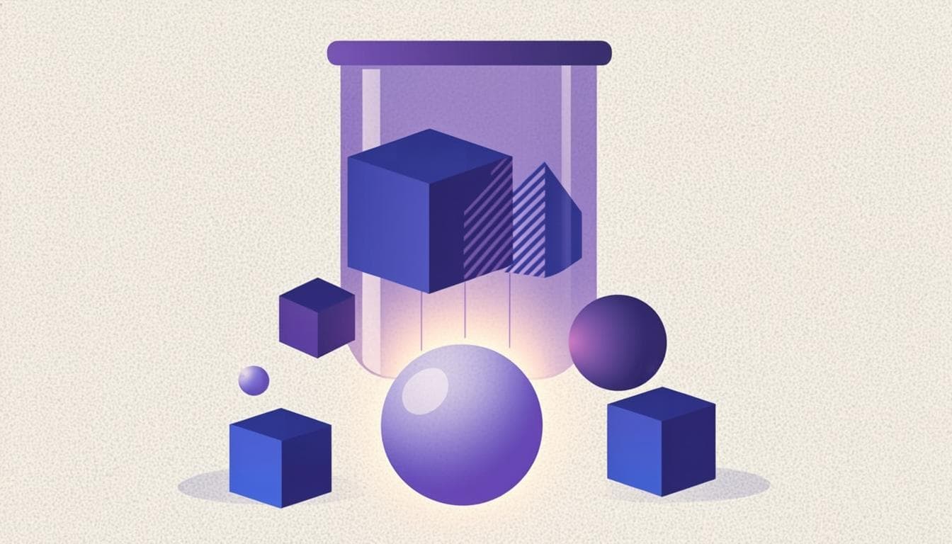 Debt and equity blocks blended in a circular mixer emitting a smooth capital-cost sphere